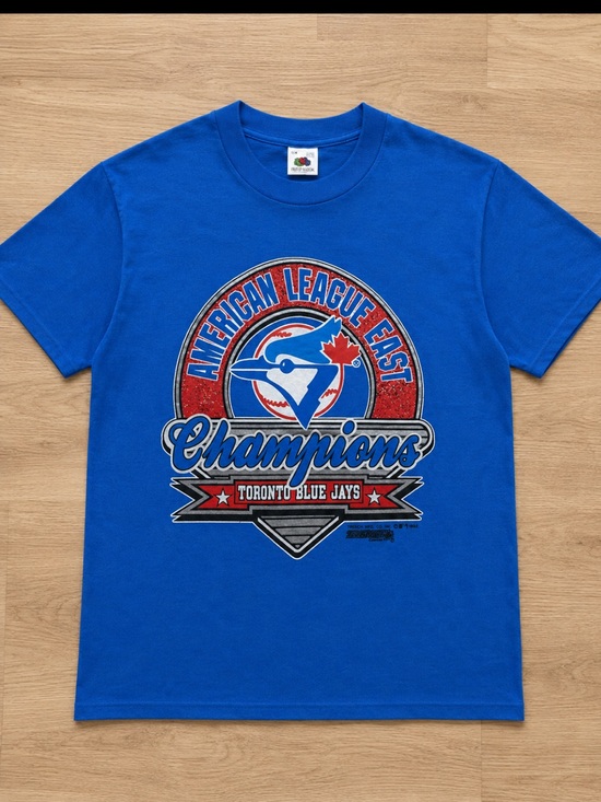 Vintage Other - 90s Toronto Blue Jays AL East Champions Graphic Tee Adult Large Single Stitch